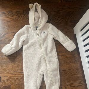 North Face baby bear sherpa one piece